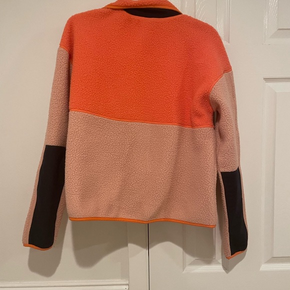 The North Face Pink Orange Full Zip Cragmont Fleece Jacket - Picture 4 of 5